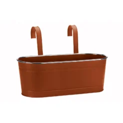 15in Fence & Balcony Planter - Terracotta