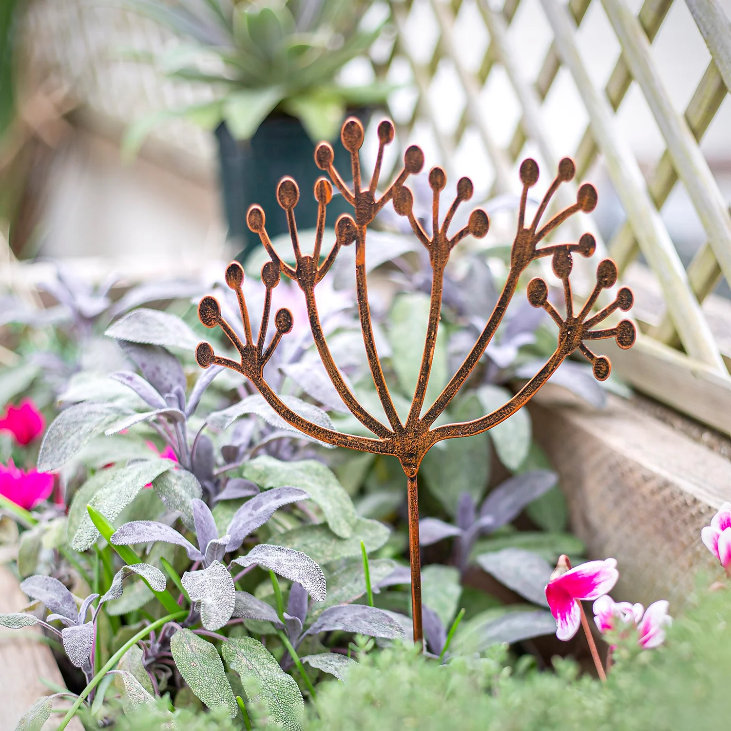 Floral Bronze Ground Stakes - 45cm (Assorted Designs) 4 Floral Bronze Ground Stakes - 45cm (Assorted Designs) - Image 4