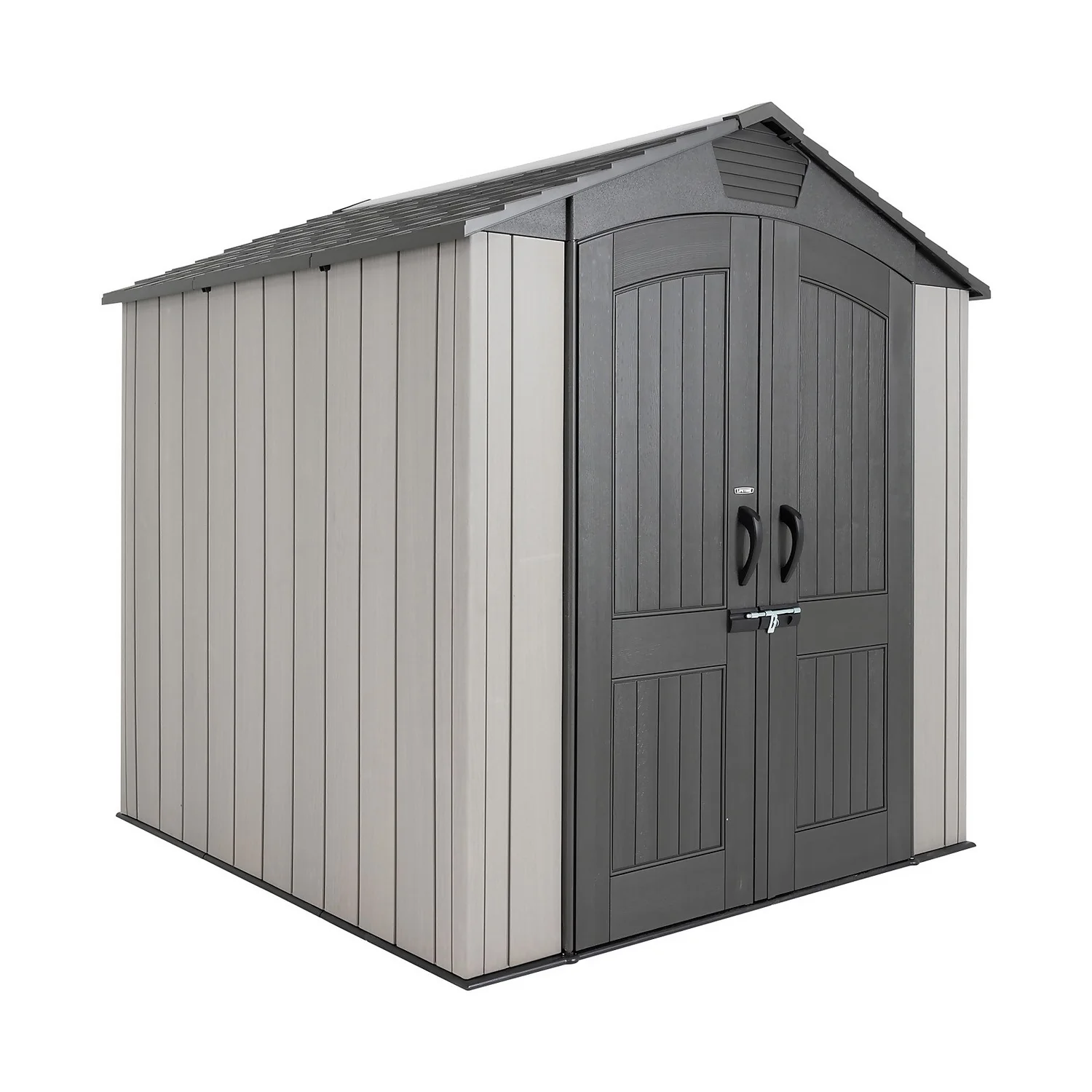 Lifetime 7x7ft Outdoor Storage Shed - Rough-Cut Grey 1 Lifetime 7x7ft Outdoor Storage Shed - Rough-Cut Grey