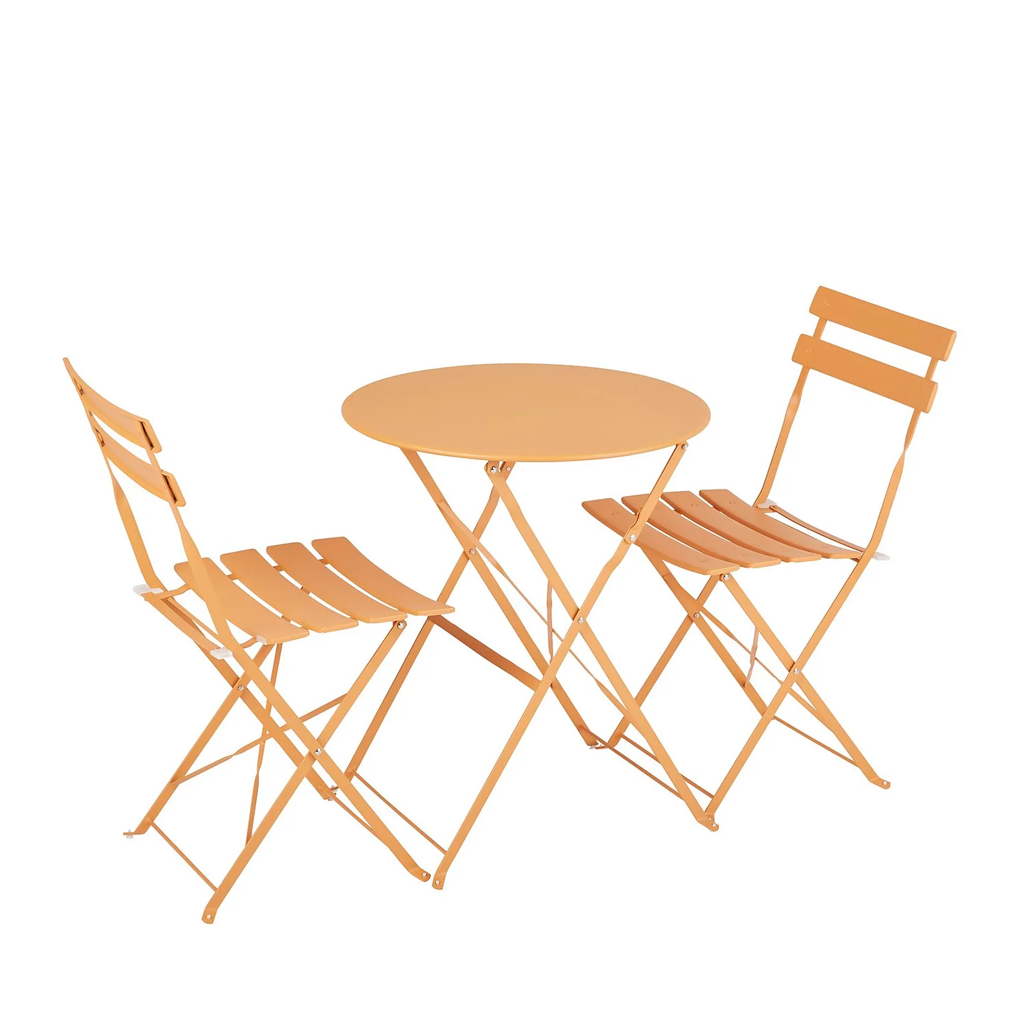 Millie Metal Bistro Set - Yellow 2 Millie Metal Bistro Set - Yellow - Image 2