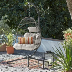 Grey Single Garden Hanging Chair -Garantia Sales Store 14005785 1595032481802891