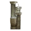 Stylish Fountain Ash Columns Water Feature With LEDs